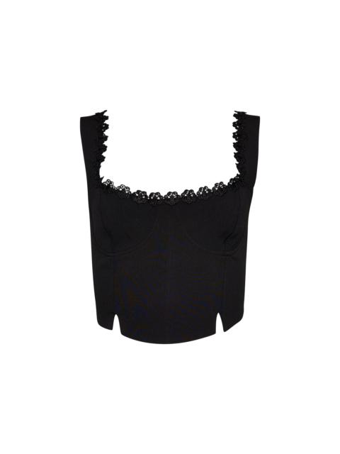 GUIZIO CREPE BUSTIER TOP