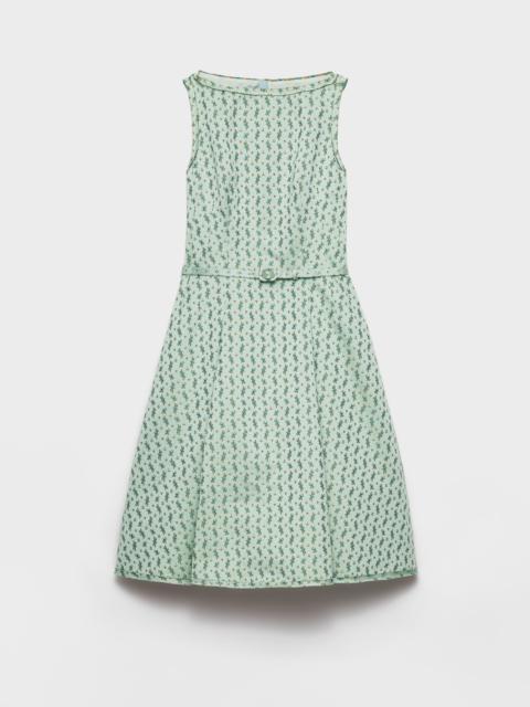 Prada Floral print duchess dress