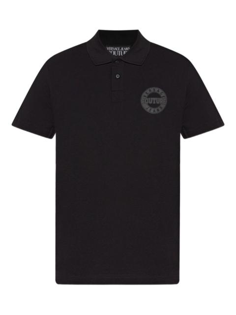 VERSACE JEANS COUTURE logo cotton polo shirt