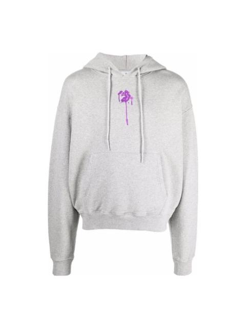 Off-White Off-White Dripped OW Logo Over Hoodie 'Grey' OMBB037F21FLE01308370837