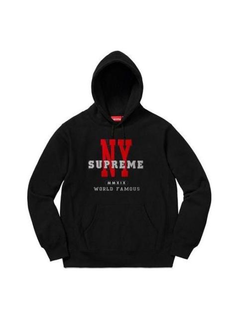 Supreme FW19 Week 13 NY Hooded Sweatshirt 'Black' SUP-FW19-10696