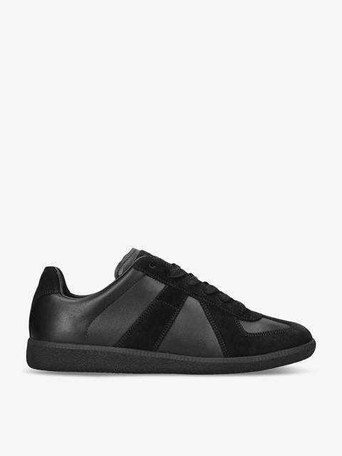 Replica panelled leather low-top trainers