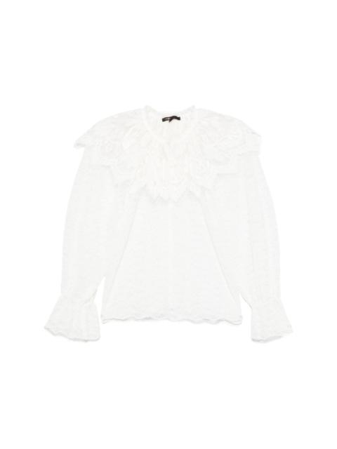 maje floral-lace blouse