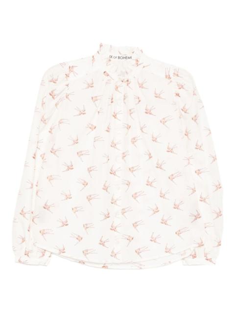 ALIX OF BOHEMIA bird-print blouses