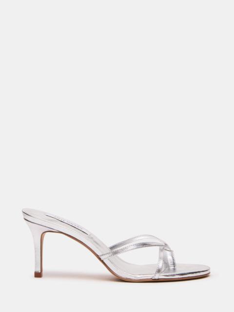STEVE MADDEN CLARI SILVER LEATHER