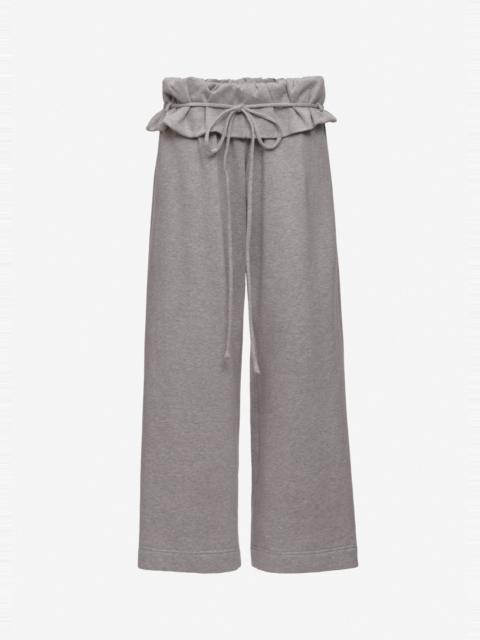 MAGDA BUTRYM Low-rise ruffled sweatpants in grey