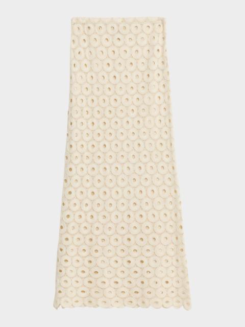 JBQ Maud Crochet Maxi Skirt