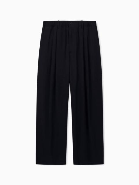 GIORGIO ARMANI TROUSER OVERSIZED WITH VINTAGE VISCOSE AND VIRGIN WOOL