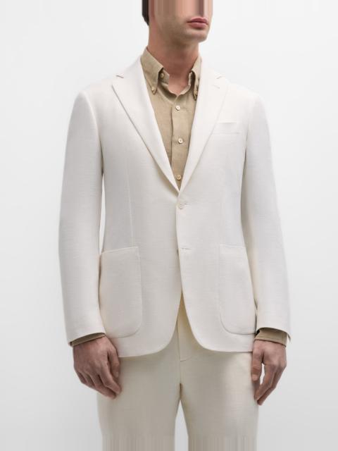Canali Men's Textured Silk Blazer