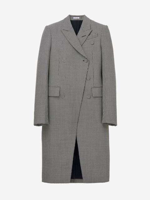 Alexander McQueen Houndstooth Cutaway Coat