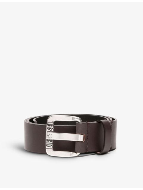 Diesel B-Star logo-embossed leather belt