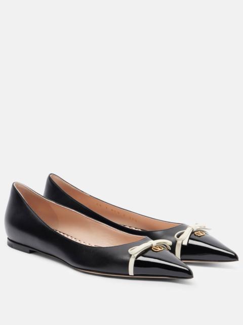 Valentino Bepointy leather ballet flats