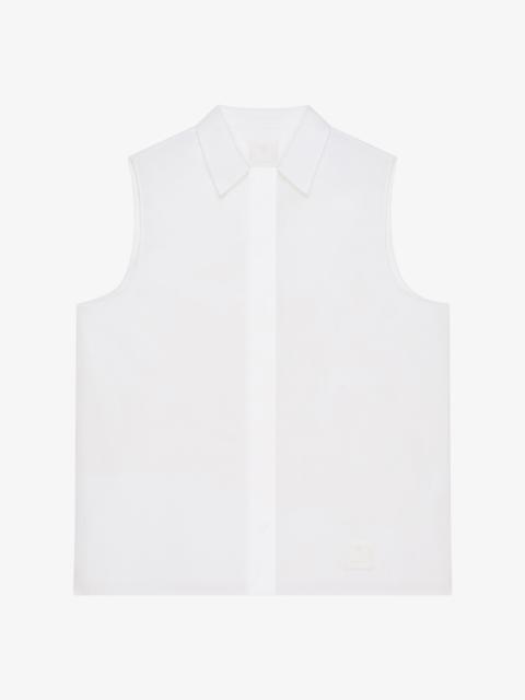 GIVENCHY SLEEVELESS SHIRT IN COTTON