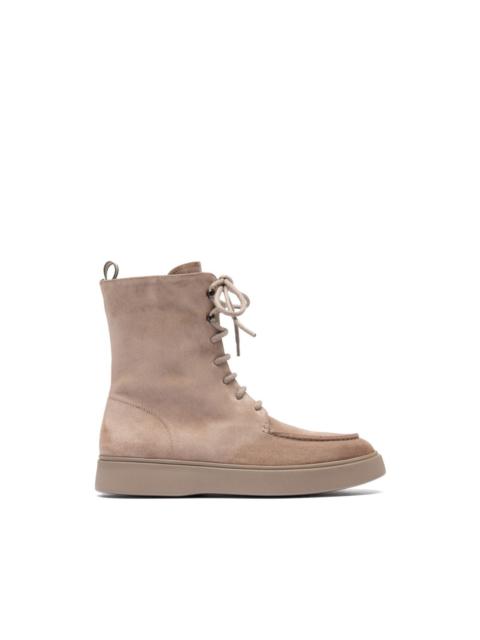 OFFICINE CREATIVE Frame 108 lace-up zip boots
