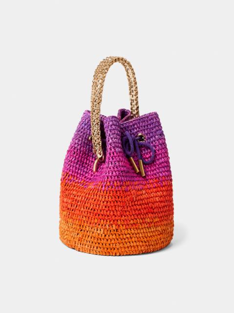 rabanne MULTICOLOR RAFFIA BASKET
