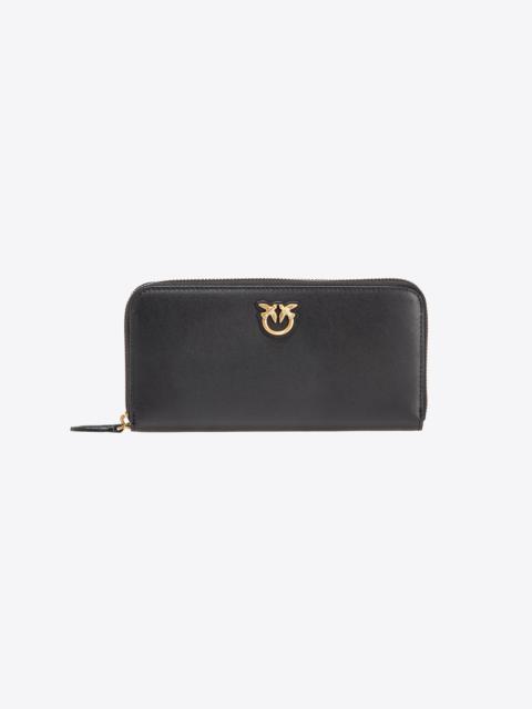 PINKO ZIP-AROUND LEATHER PURSE