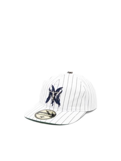 HELLSTAR pinstriped logo-embroidered baseball cap