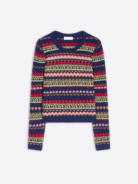 Dries Van Noten JACQUARD WOOL SWEATER
