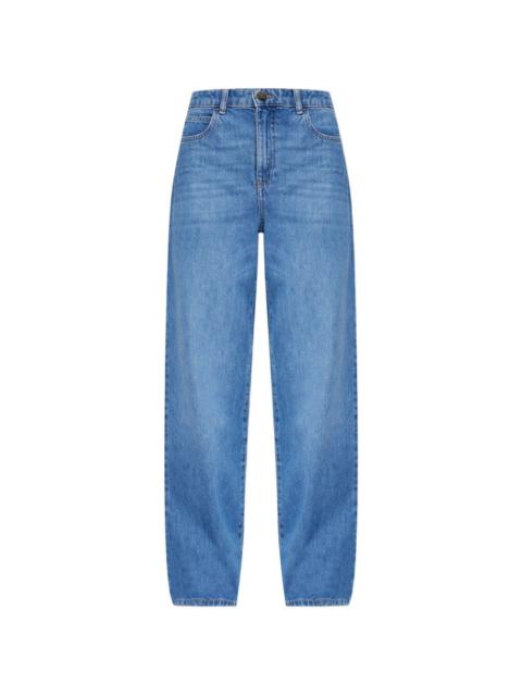 EMPORIO ARMANI logo-plaque straight-leg jeans