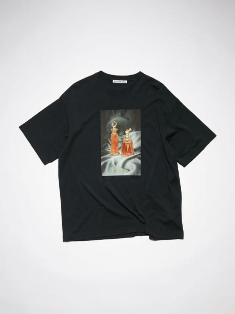 Acne Studios Digital perfume print t-shirt - Black