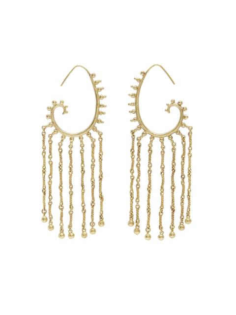 ALÉMAIS Le Jardin Paisley Chain Hoops