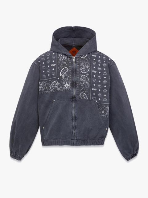 MCM MCM x KASINA Bandana Monogram Zip Hoodie in Oxford Cotton