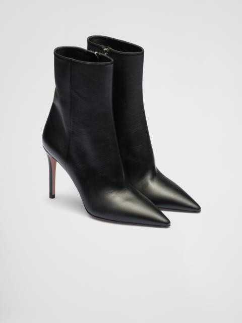 Nappa leather booties