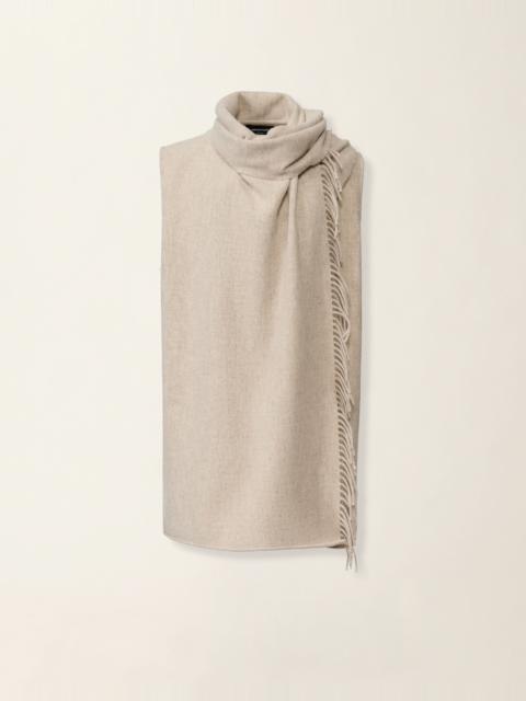 FABIANA FILIPPI Wool vest with scarf