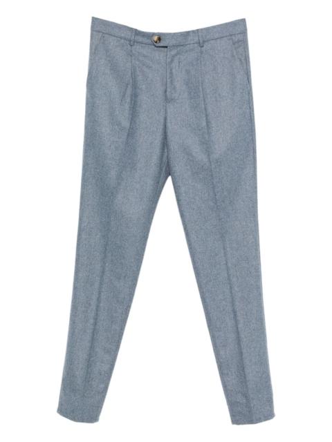 Brunello Cucinelli pleated wool trousers