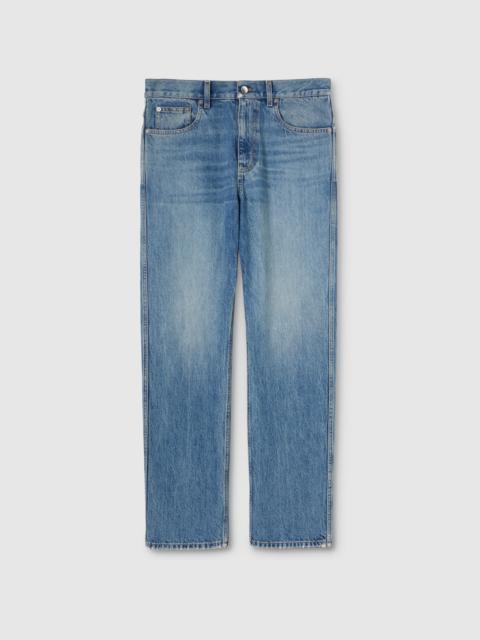 GUCCI Slim fit cotton denim pant