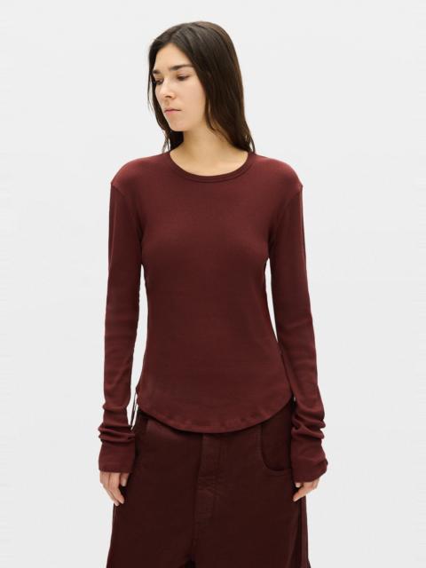 Ann Demeulemeester Dot Wrinkled Cropped Top