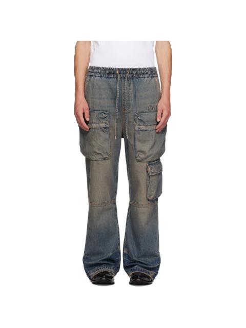 AMIRI Drawstring Baggy Denim Cargo Pants