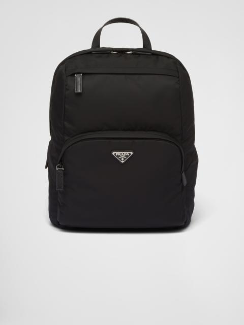 Re-Nylon and Saffiano leather backpack