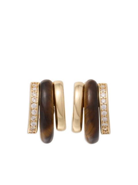 ROXANNE ASSOULIN The Stone huggie earrings
