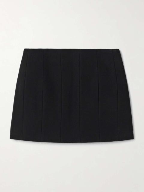 KHAITE Meelar paneled woven mini skirt