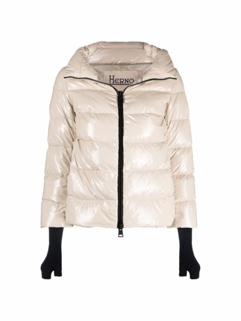 Herno slit-cuff puffer jacket