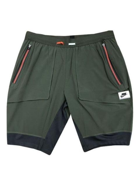 Nike Men's Nike Hybrid Splicing Quick Dry Breathable Sports Shorts Green BV5587-355