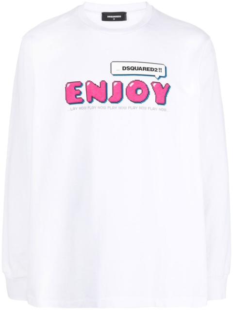DSQUARED2 Enjoy-print long-sleeve T-shirt