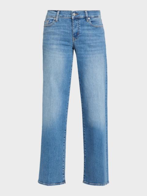 FRAME Le Slim Low-Rise Wide-Leg Jeans