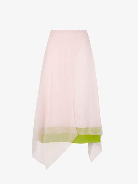 FENDI Pink chiffon skirt