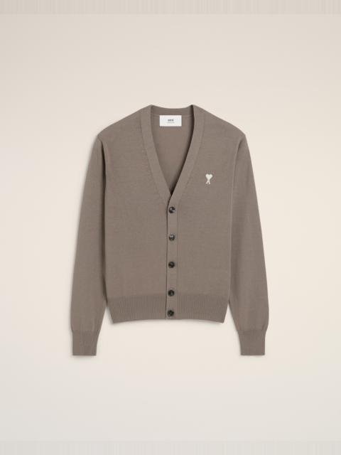AMI Paris BEIGE WOOL AMI DE COEUR CARDIGAN