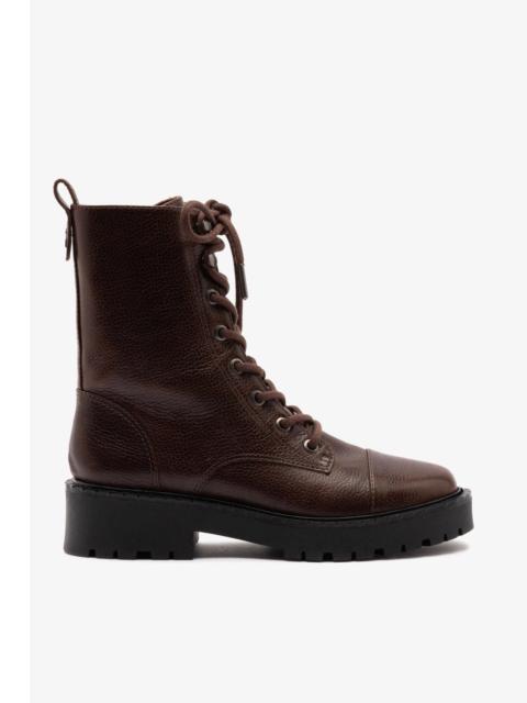 Larroudé Trinity Boot In Brown Leather