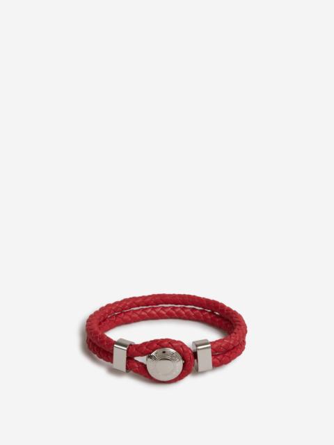 TOM FORD BRAIDED LEATHER BRACELET
