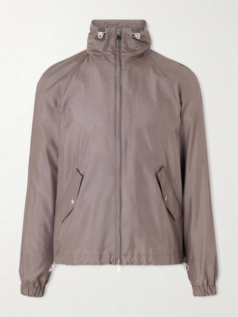 Brunello Cucinelli Silk-Blend Bomber Jacket
