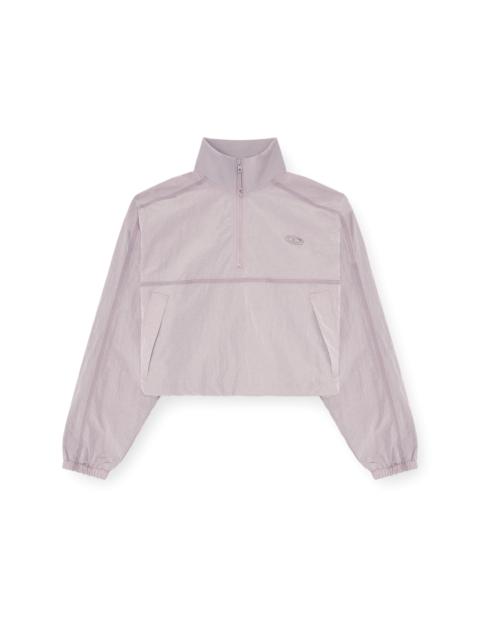 Diesel RELAXED NYLON JACKET WITH MOCK NECK