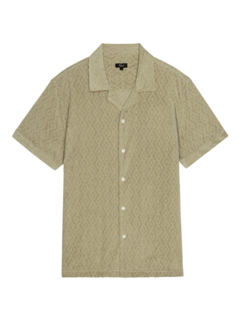 Rails Men's Maverick Craft Paper Diamond Cotton-Blend Camp Shirt - Craft Paper Diamond