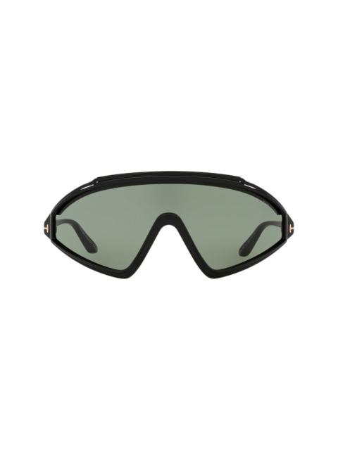 TOM FORD Lorna shield-frame sunglasses