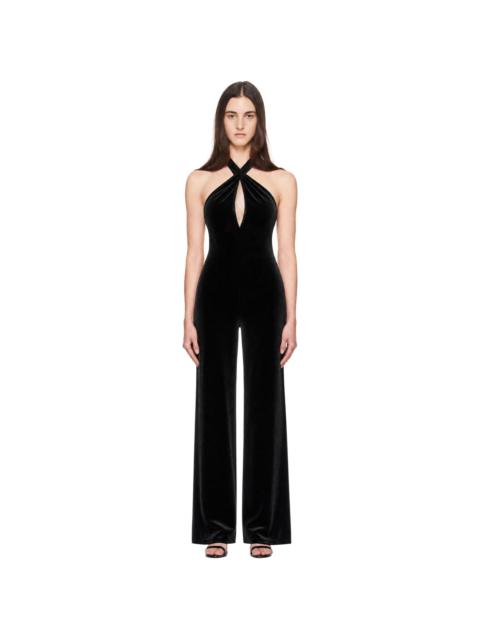 TOM FORD Black Halter Neck Twist Front Jumpsuit