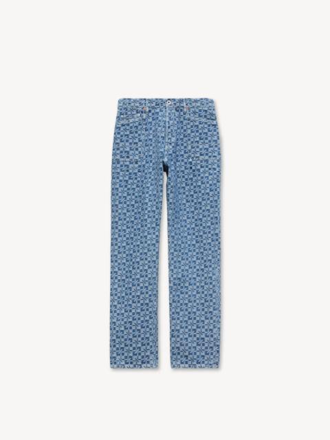 KENZO 'Kenzogram' cargo monkey fit jeans in japanese denim