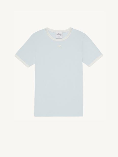 courrèges BUMPY CONTRAST T-SHIRT